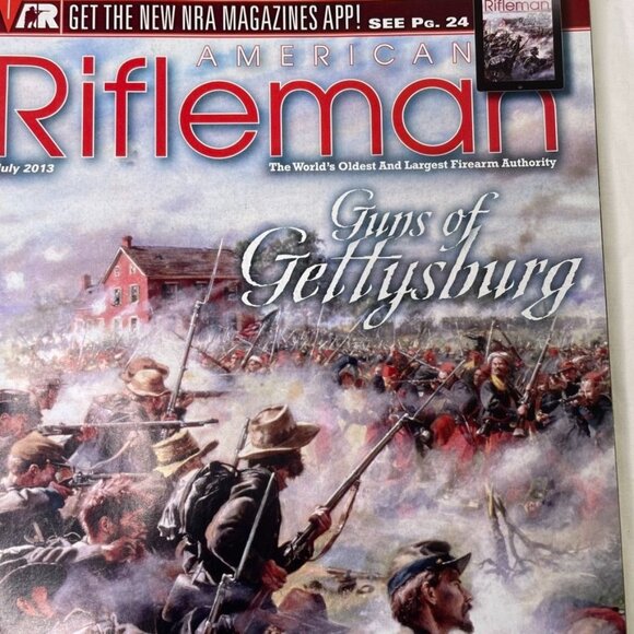 American Rifleman NRA Magazine July 2013 Vol 161 No 7 Gettysburg u - Picture 2 of 10